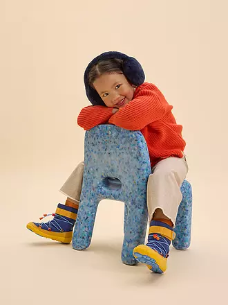 AFFENZAHN | Bottes d'hiver pour enfants VEGAN SNOWY Hai | dunkelblau